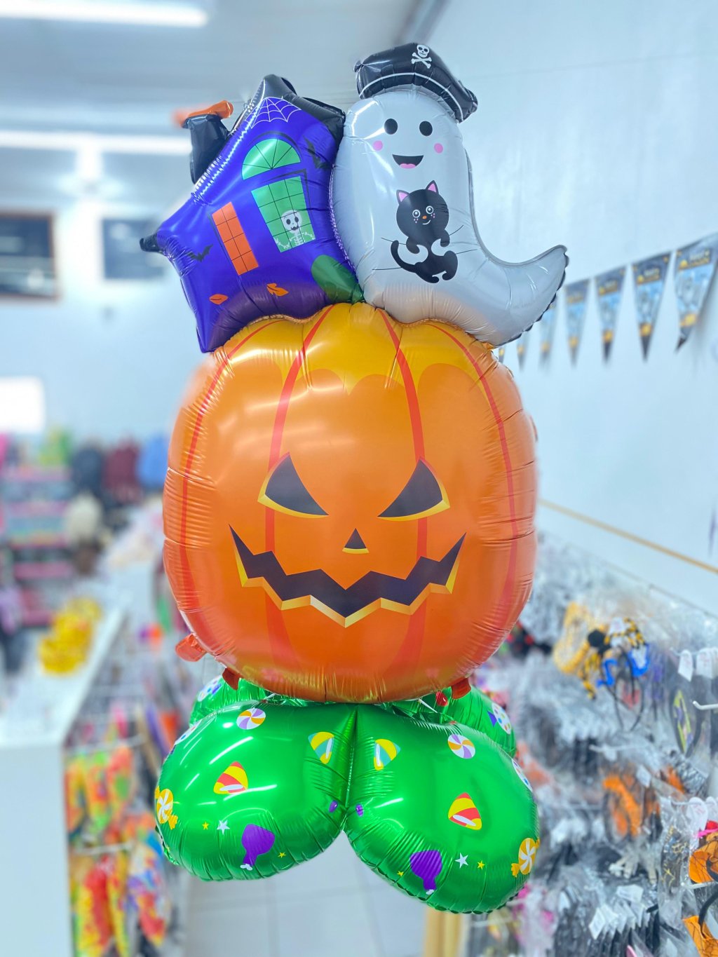 Balão metalizado abóbora 