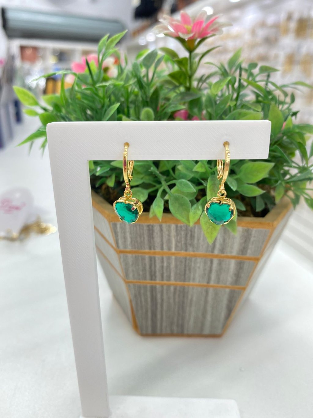 Brinco de Coração com Clique