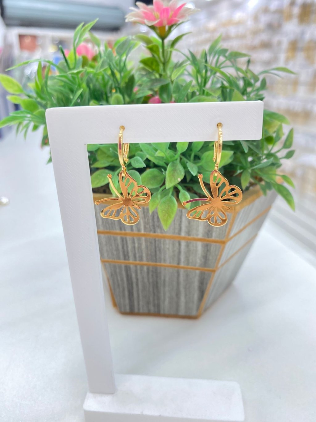 Brinco de Borboleta com clique