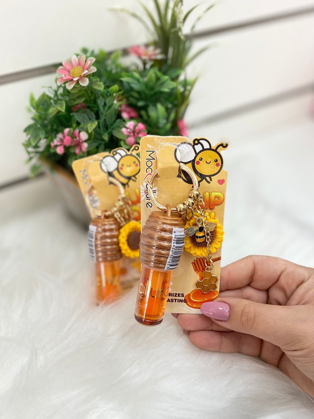 Lip oil Mel com chaveiro