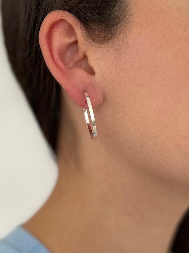 Brinco Argola Lisa Prata