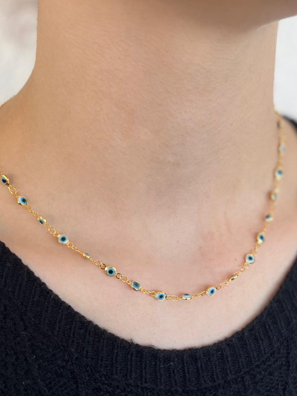 Colar Choker Olho Grego