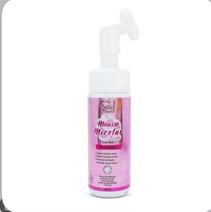 Mousse micelar rosa mosqueta