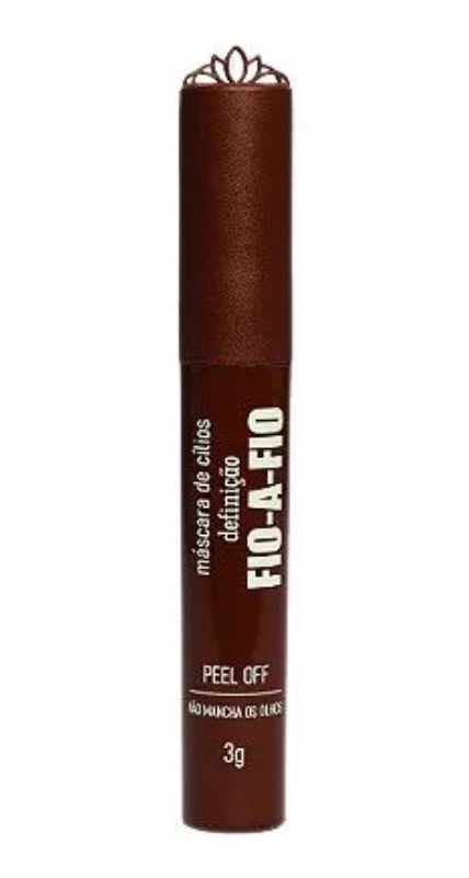 Máscara de Cílios Definição Fio a Fio Marrom Peel Off 