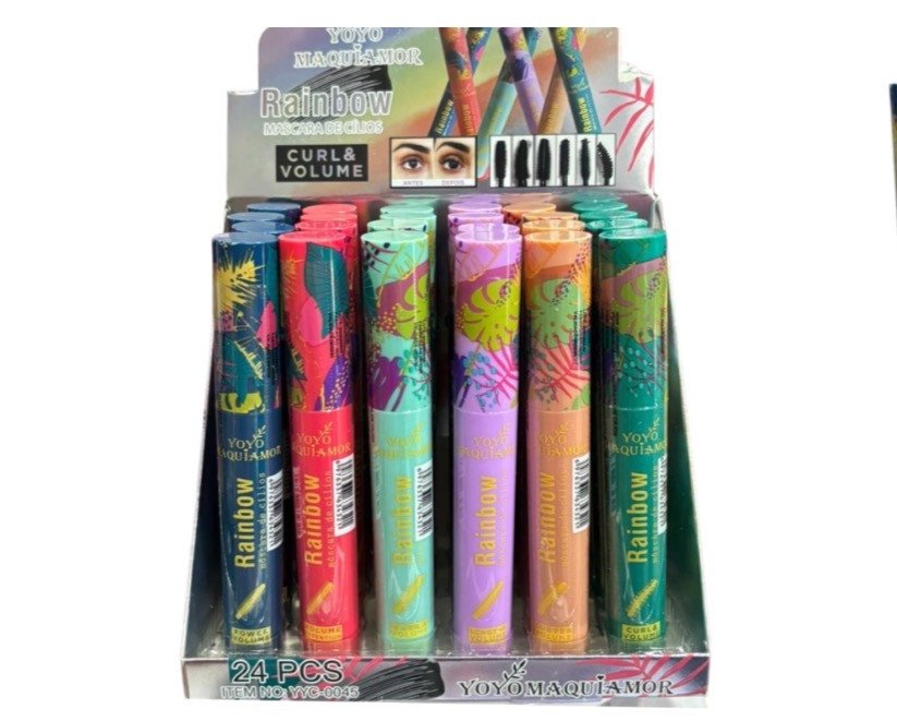 Máscara Para Cilios Rainbow Curl e Volume   