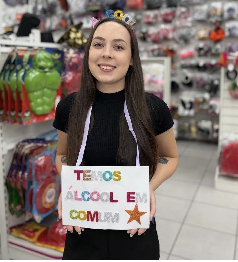 Placa temos álcool em comum