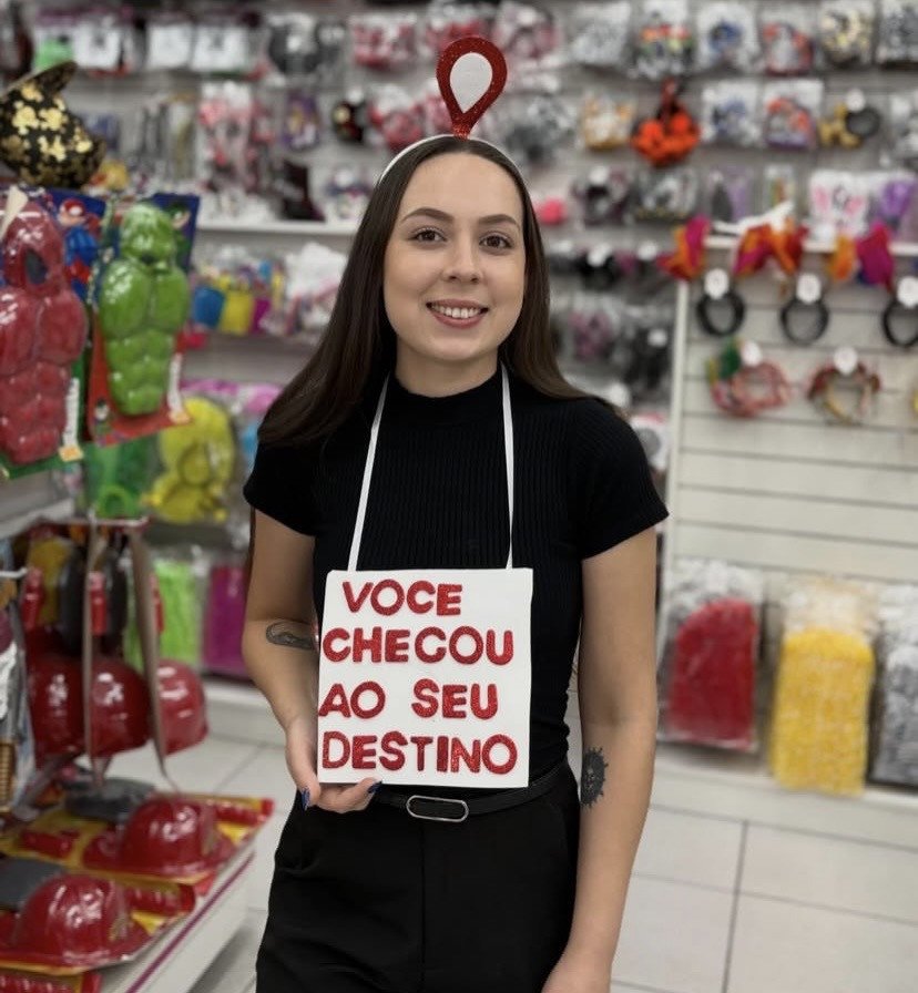 Placa você chegou ao seu destino