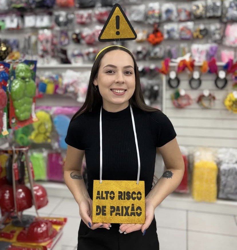 Placa alto risco de paixão 