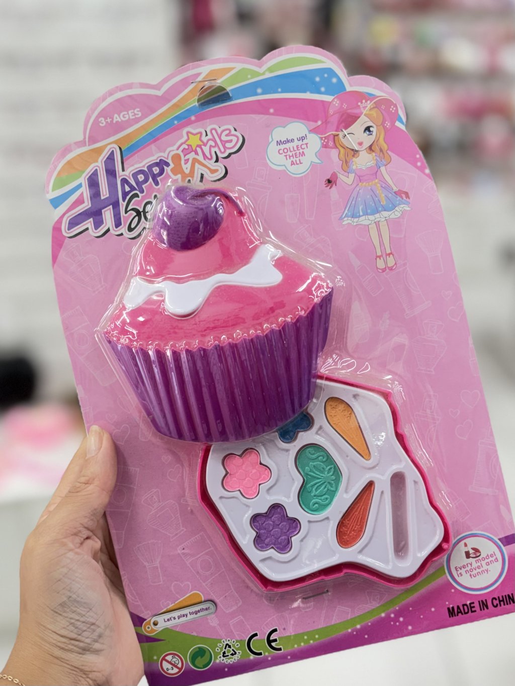 Kit maquiagem cupcake infantil