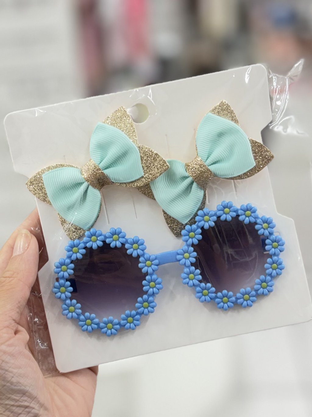 Kit óculos e presilha 