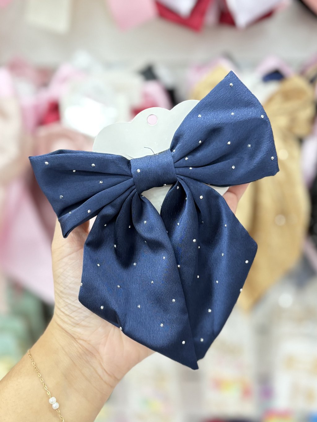 Presilha top azul marinho