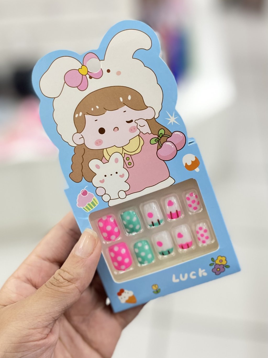 Unhas postiças infantil 