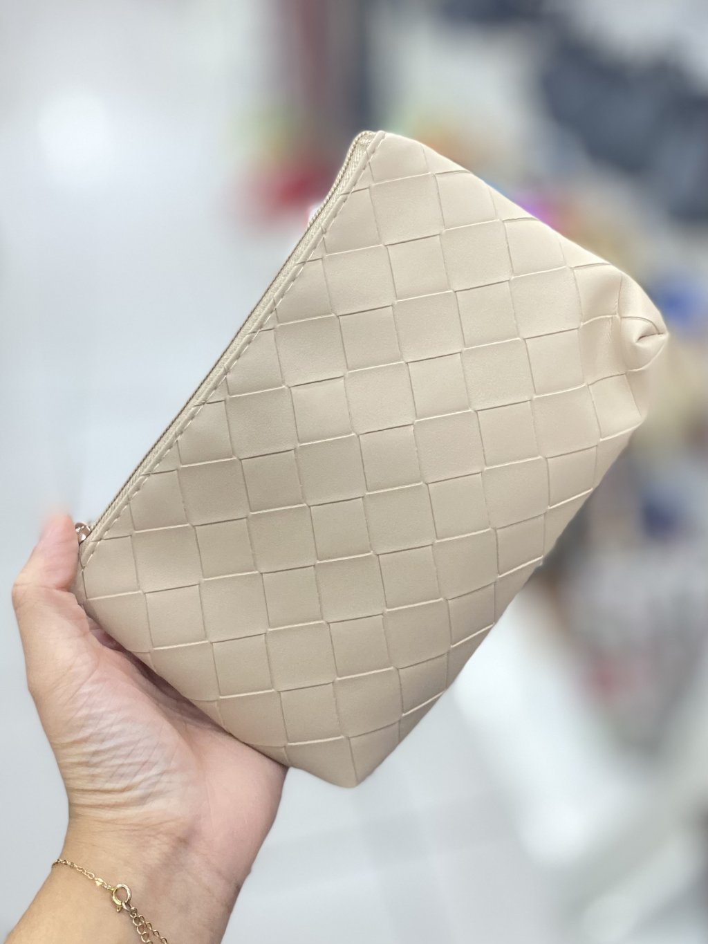 Necesser de mão Bege