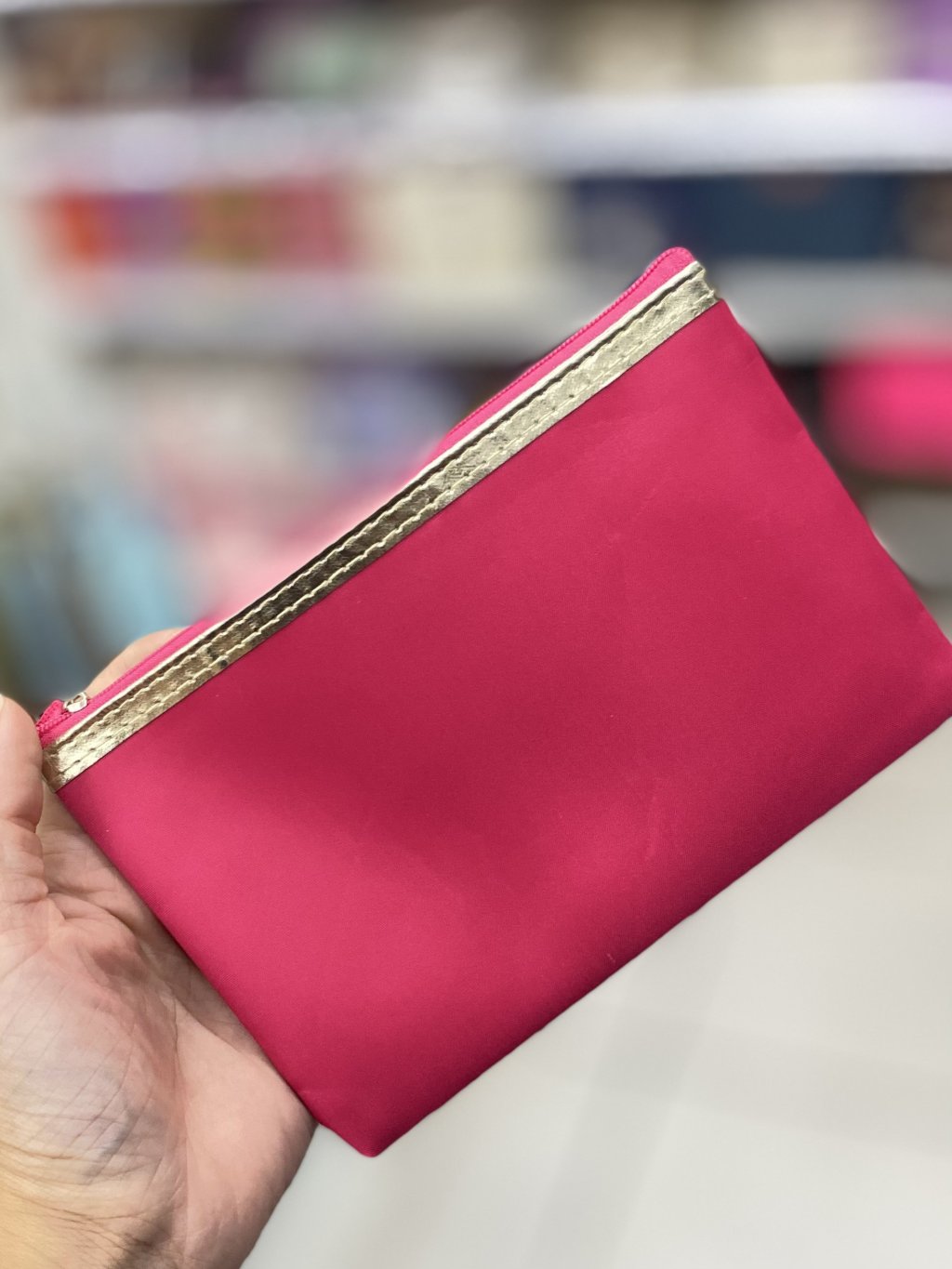 Necesser simples rosa