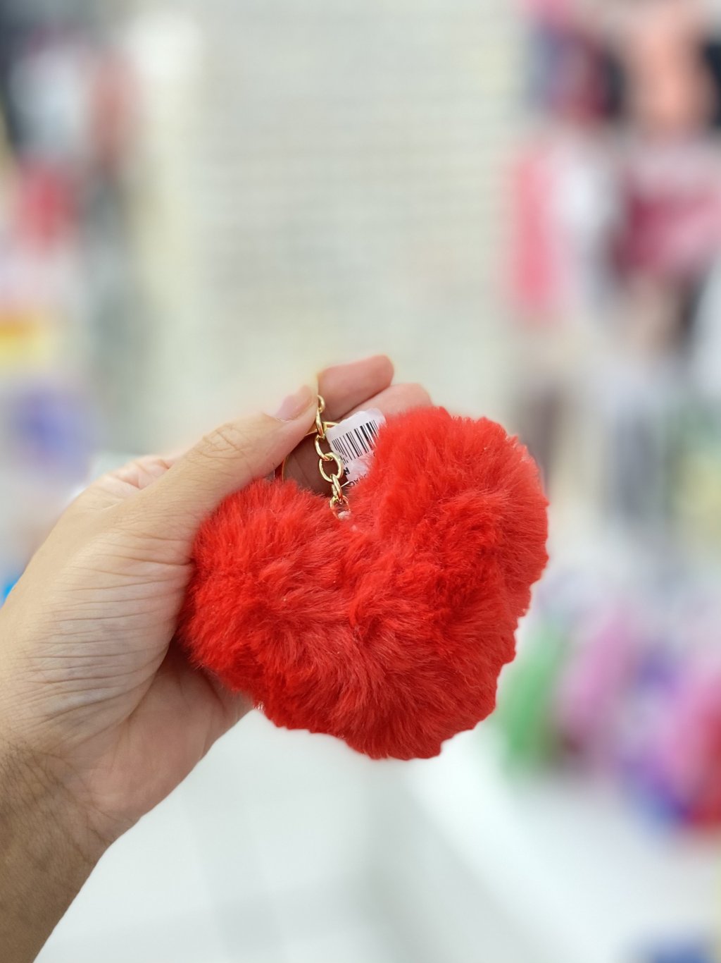 Chaveiro de coração vermelho 