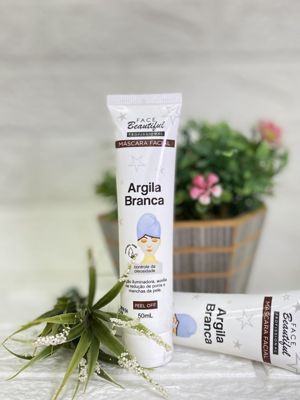 Máscara de Argila Facial Branca 
