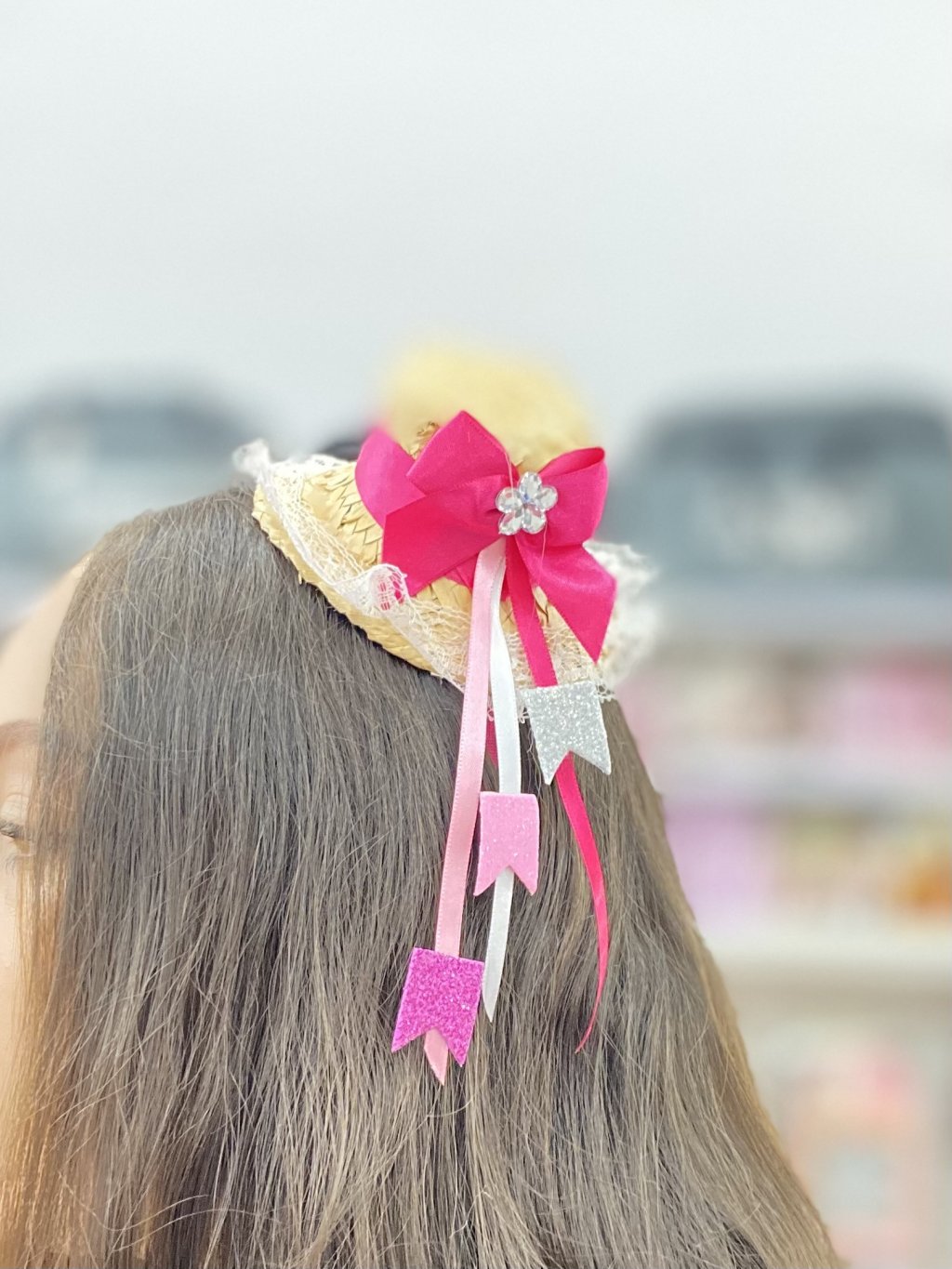 Tiara junina boneca