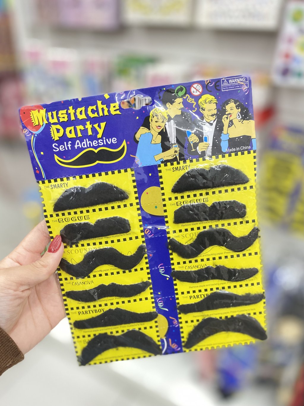Bigodes duas cartelas grandes 