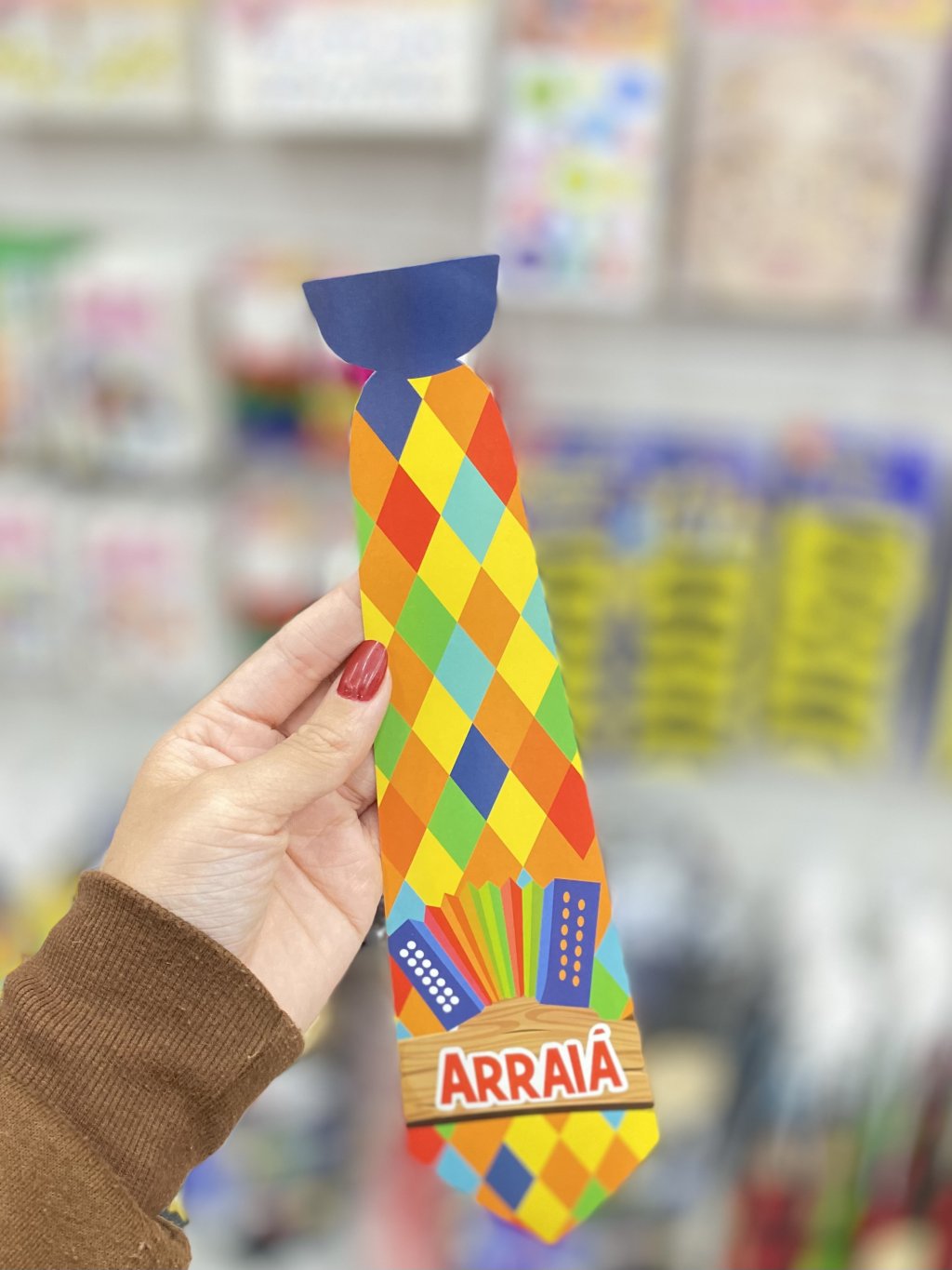 Gravata junina papel unitária 