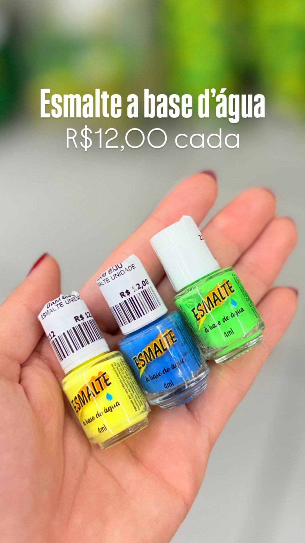 Esmalte a base d'agua  Brasil 