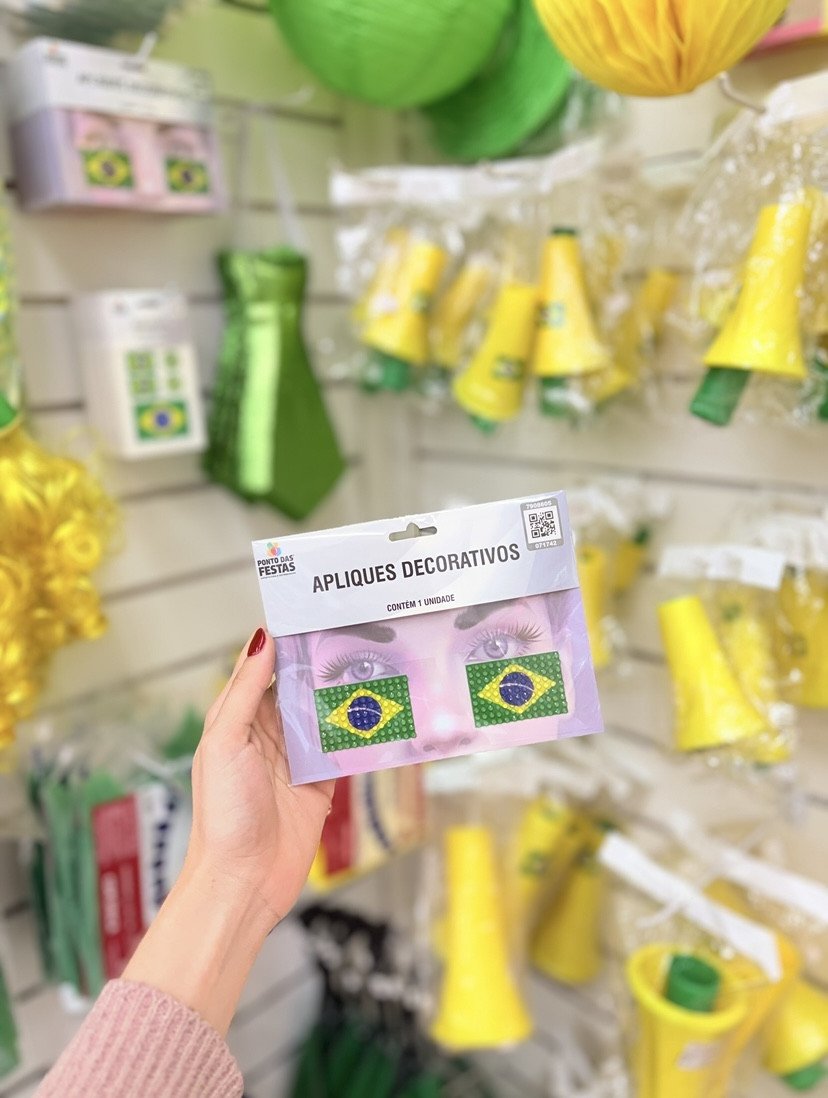 Adesivo com 2 rosto brasil