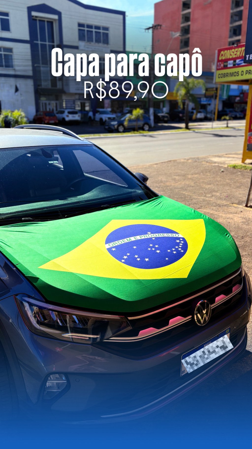 Capa brasil para capo de carro