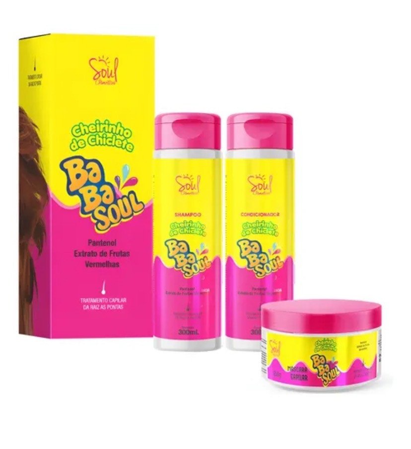 Kit capilar cheirinho de chiclete babasoul