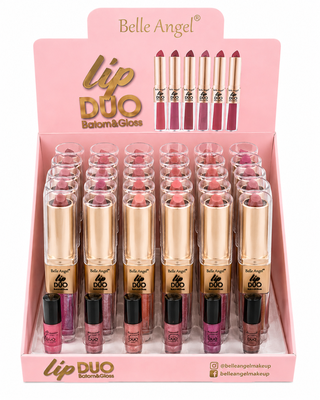 Batom Lip  duo Belle angel