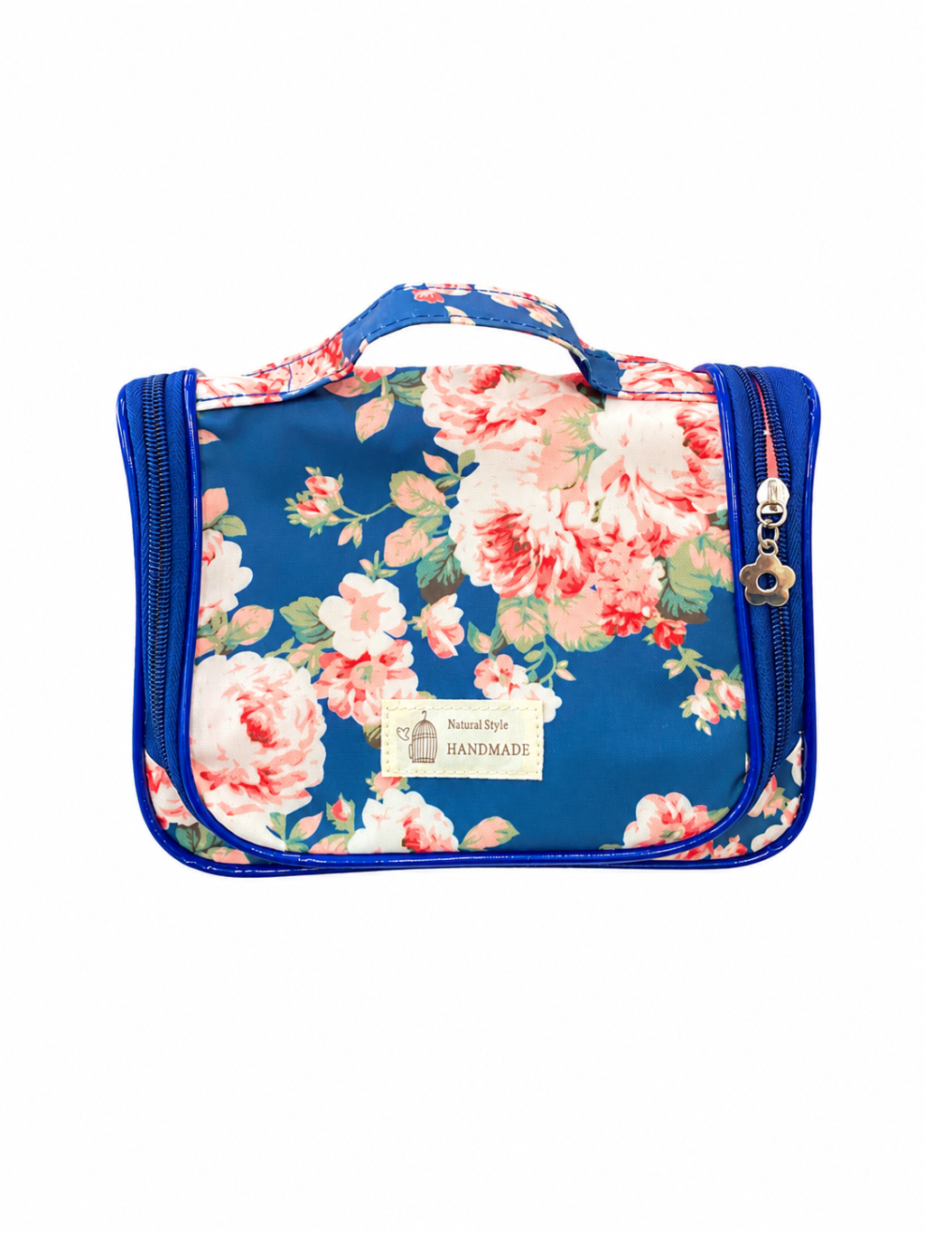   Necesser  azul Florida rosa por dentro