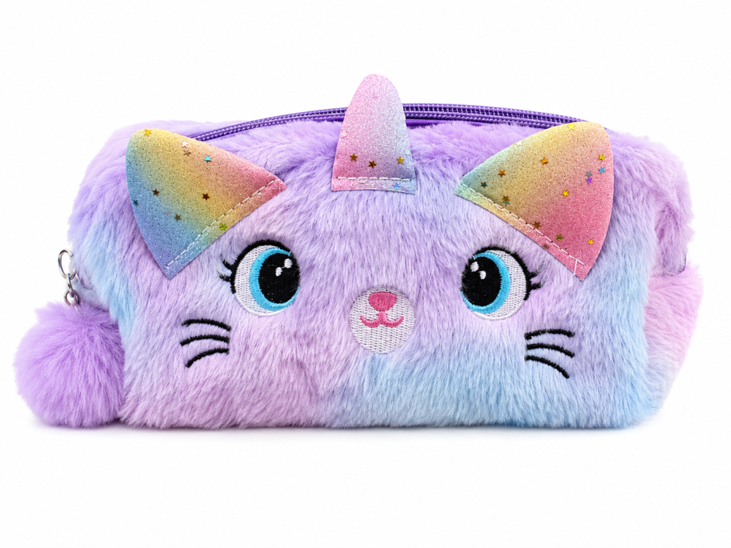 nessecer unicórnio roxo com pompom