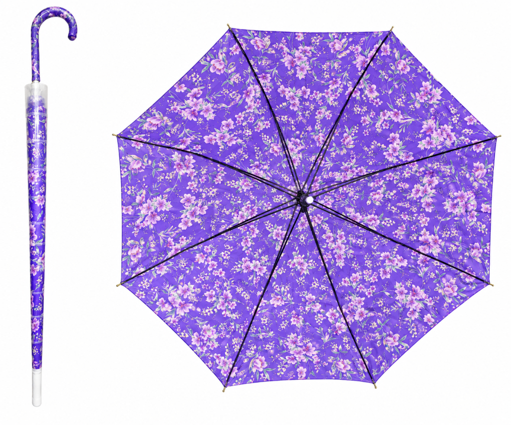Guarda chuva copinho estampa jardim lilas