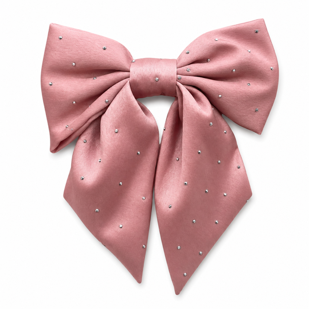 Presilha top rosa forte com brilho