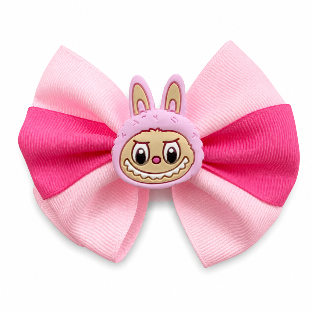 Laço labubu rosa