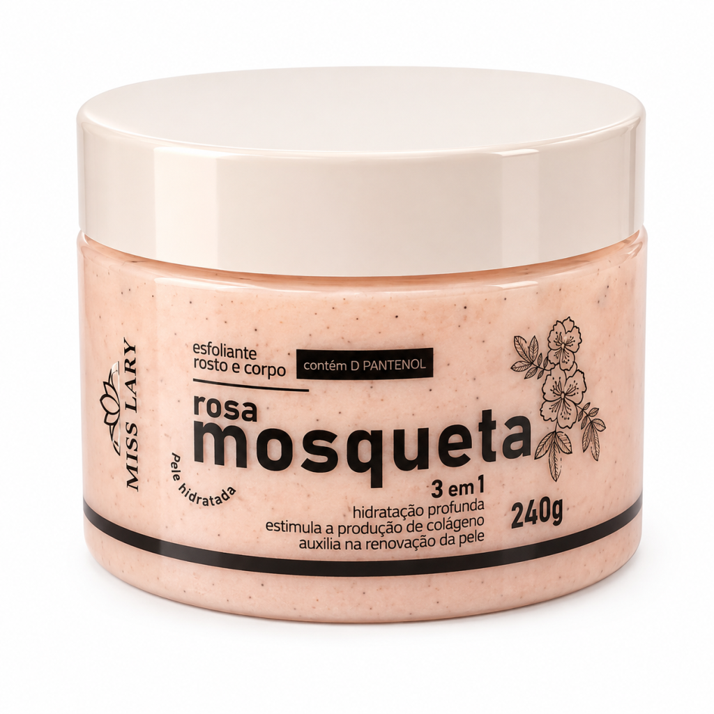 Esfoliante corpo e rosto Rosa mosqueta 
