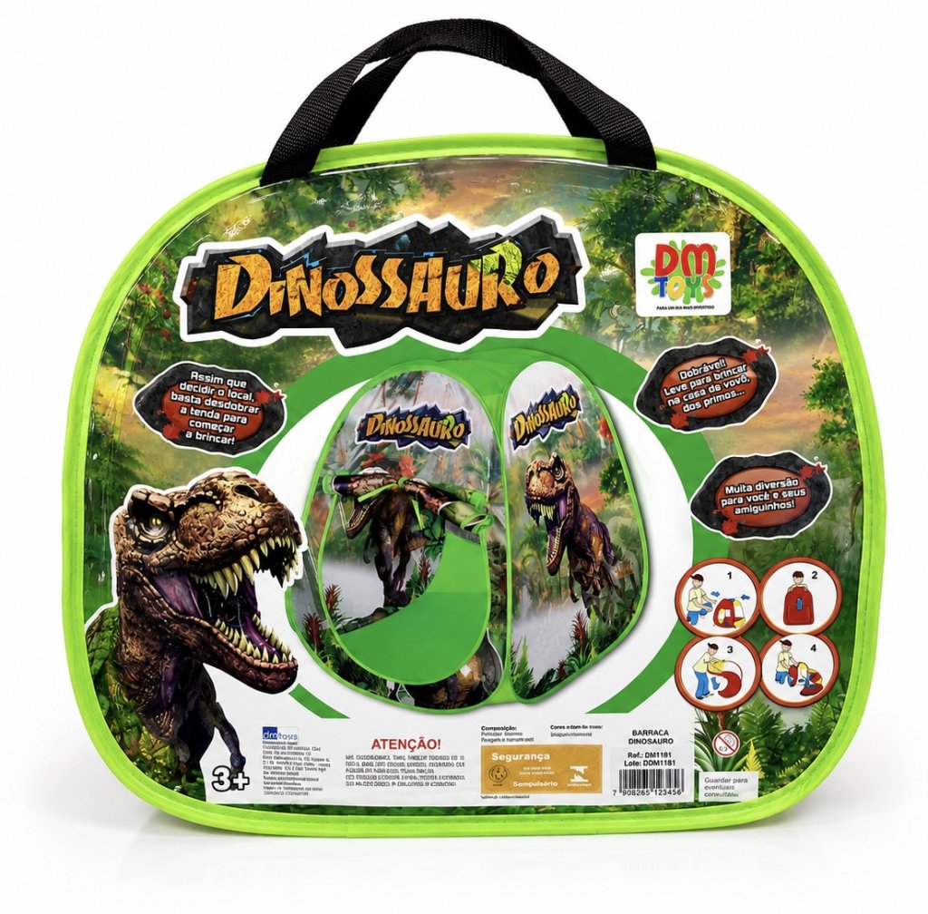 Barraca infantil dinossauro 91x72cm