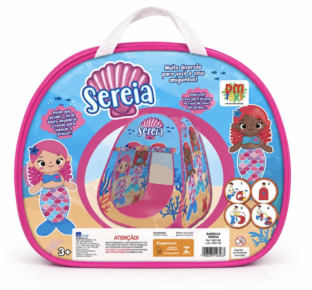 Barraca infantil sereia 91x72cm 