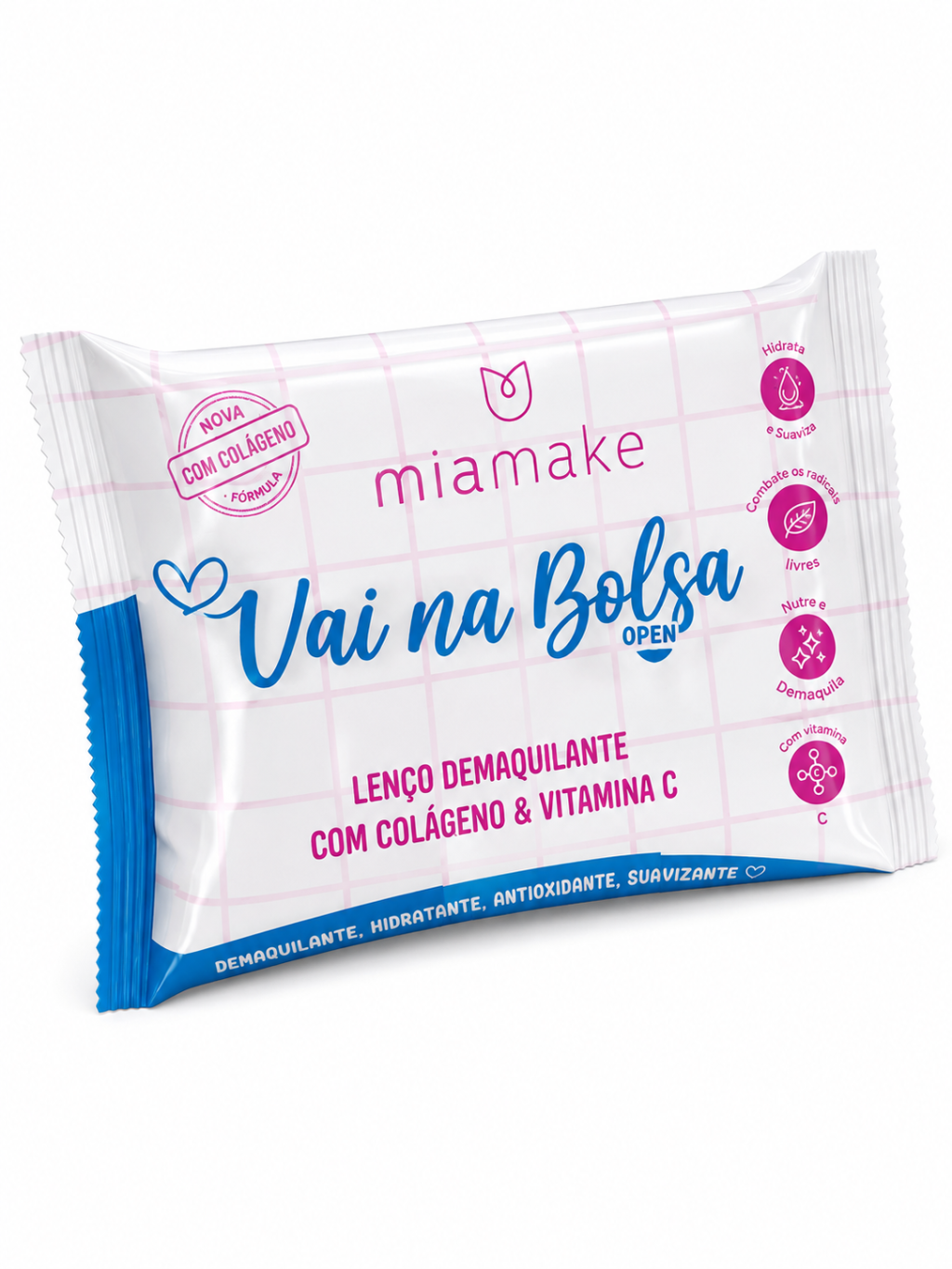 Lenço demaquilante vai na bolsa 