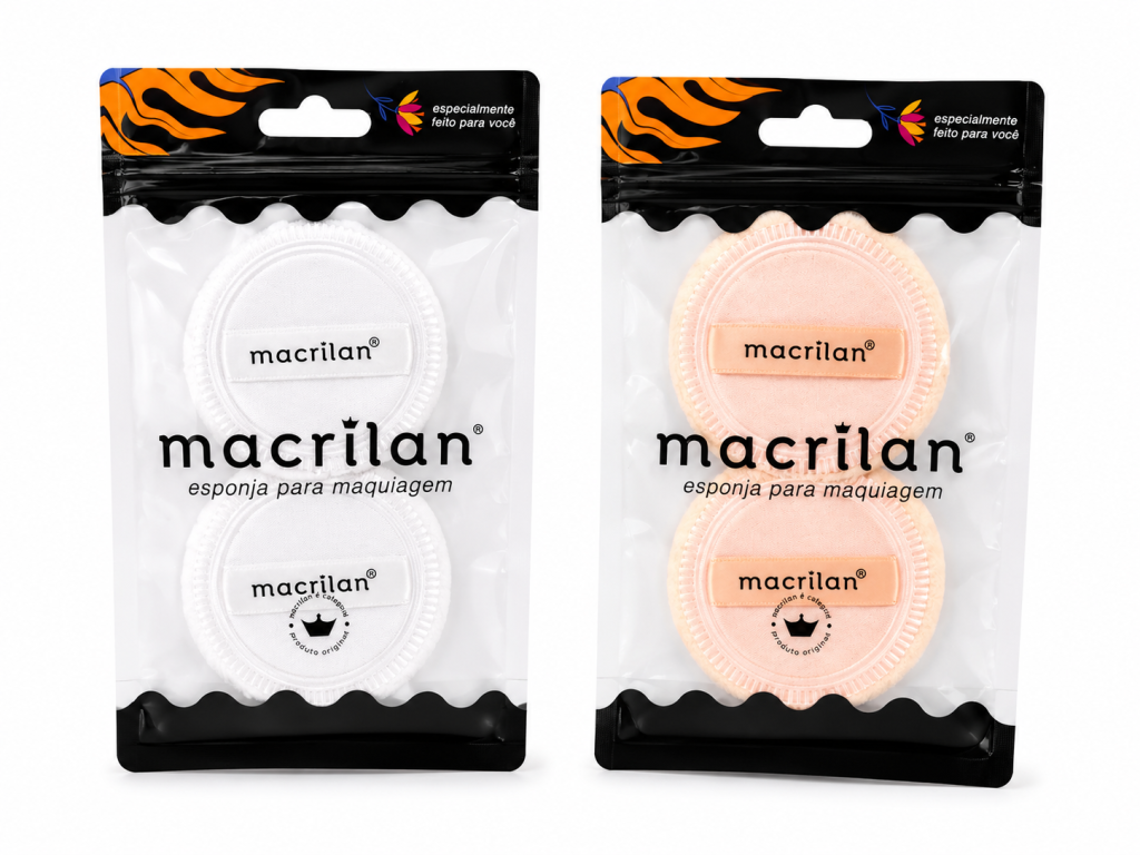 Esponja c/2 macrilan bege ou branca 