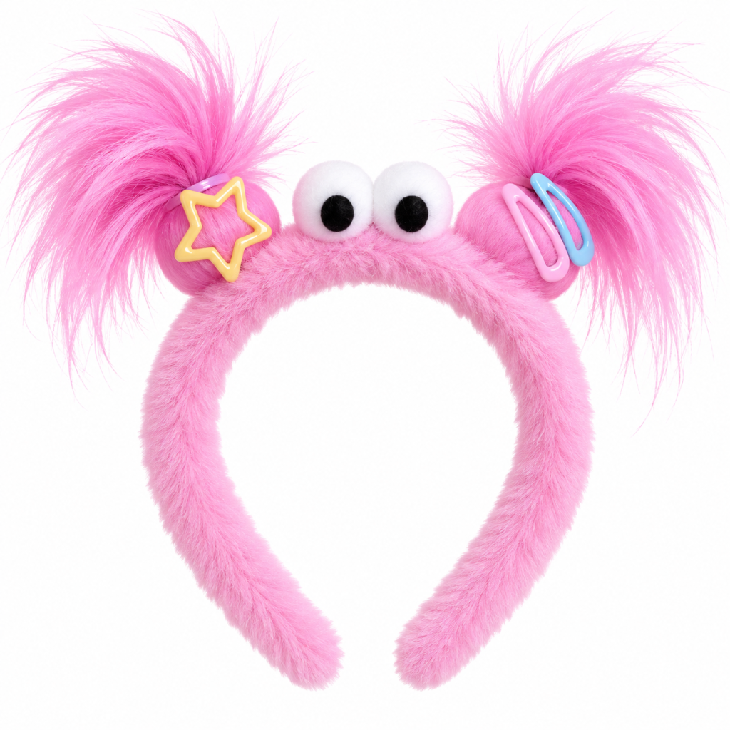 Tiara maluca rosa fraco 