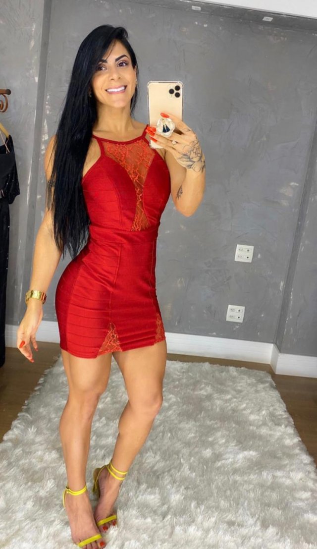 Vestido chocolate Doce com renda 