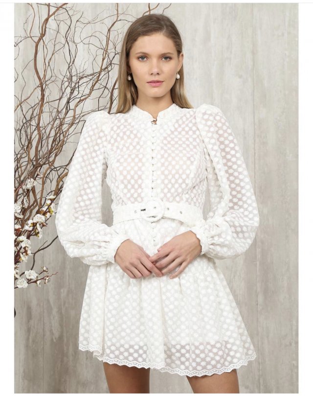 Vestido C Cinto coleção primavera-verão 
