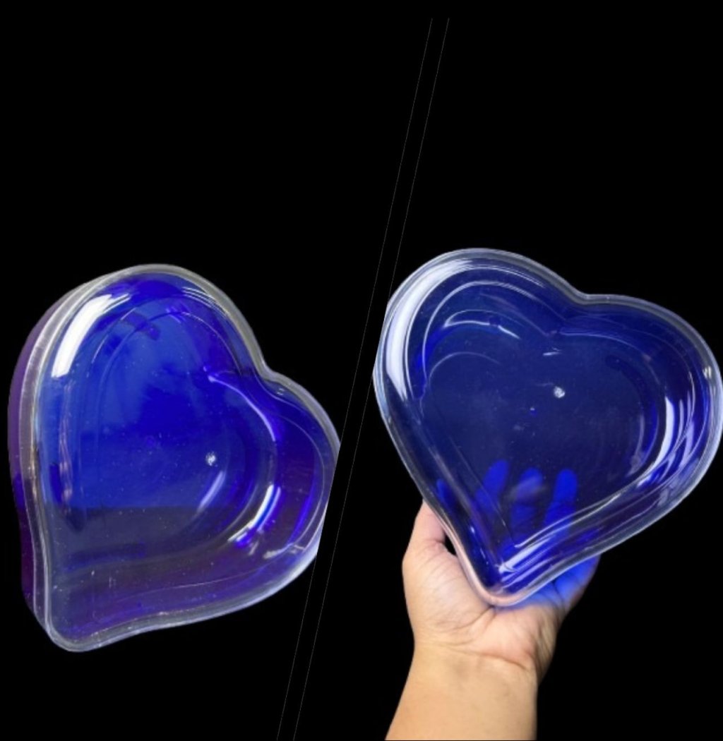 CORAÇÃO ACRILICO AZUL REF 3057  TAMANHO 18X16X6