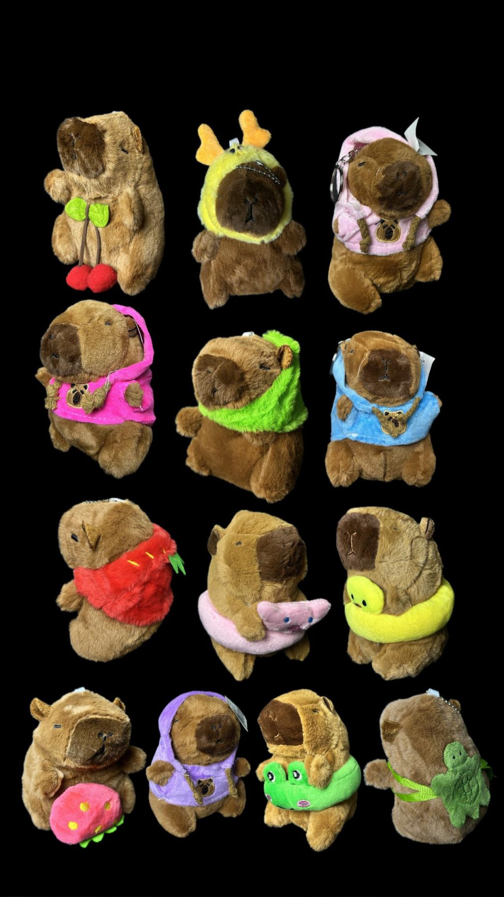 CHAVEIRO PELUCIA CAPI 11CM  REF 2566  C/12 UNIDADES   VARIADOS