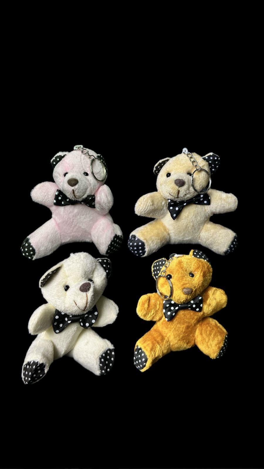 CHAVEIRO URSO BOLINHAS SIMPLES REF 2568 C/ 12 UNIDADES VARIADOS