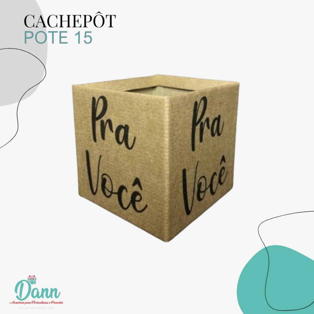 CACHEPO PAPER POTE 15 KRAFT PRA VOCÊ QUAD COM C/10 REF REF 2967