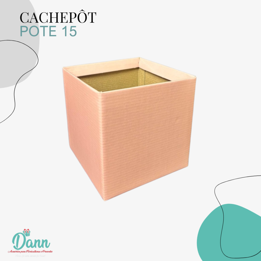 CACHEPO PAPER POTE 15 ROSE QUAD C/10 REF 2521