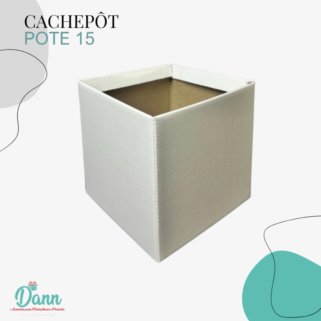 CACHEPO PAPER POTE 15 BRANCO QUAD C/10 REF 2146
