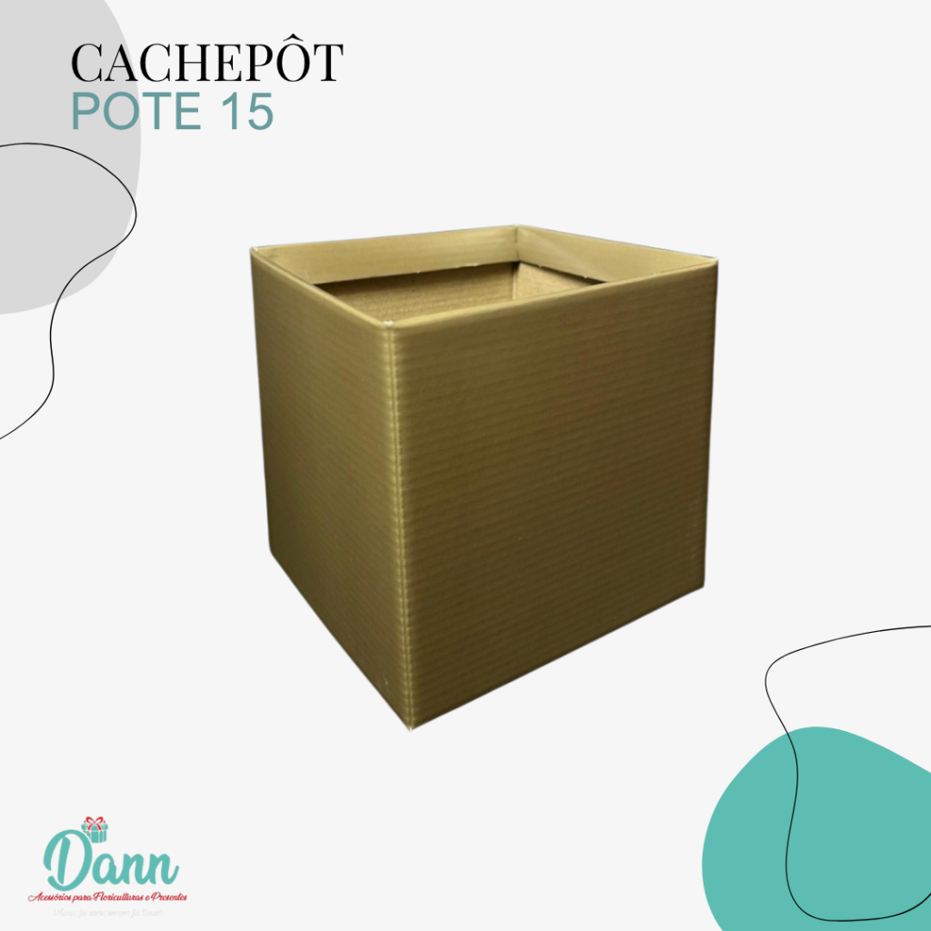 CACHEPO PAPER POTE 15 TERRA QUADRADO C/10 REF 2136