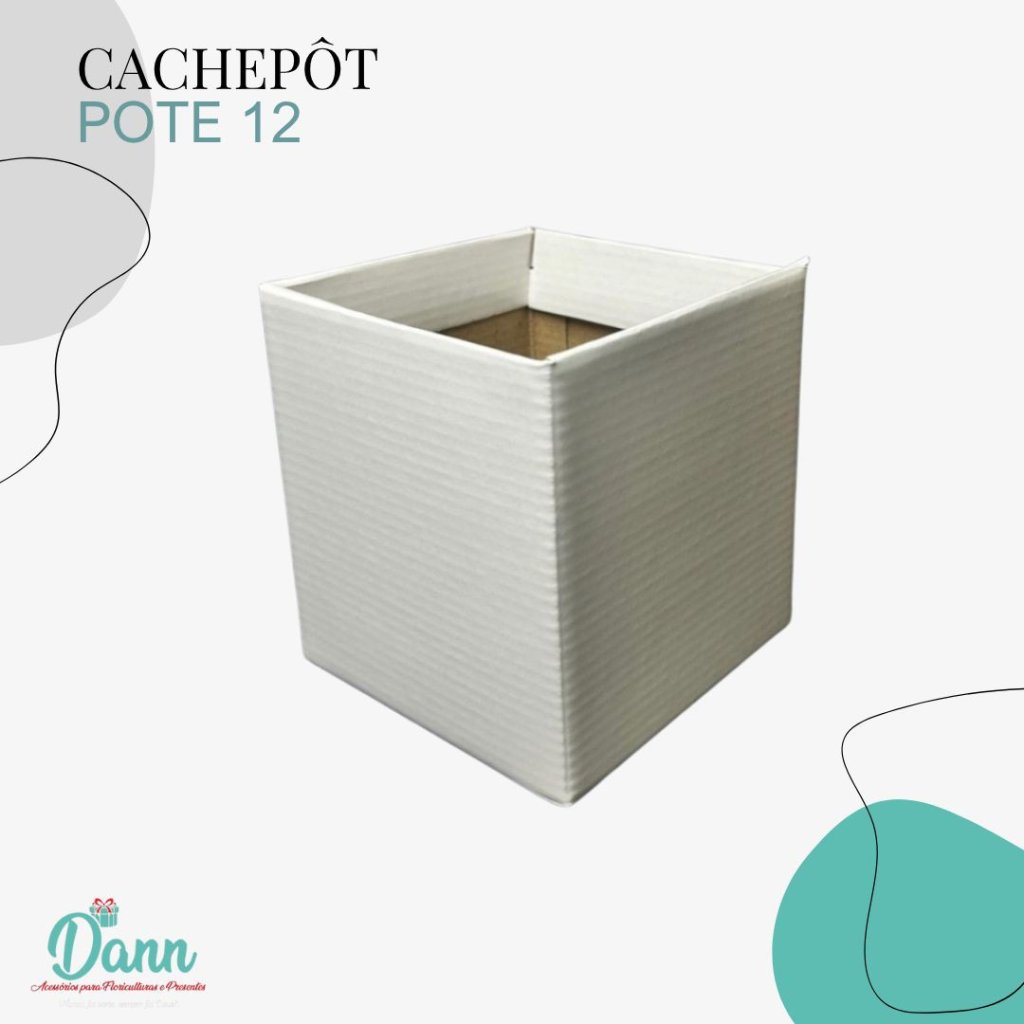 CACHEPO PAPER POTE 12 BRANCO QUAD C/10 REF 1548 