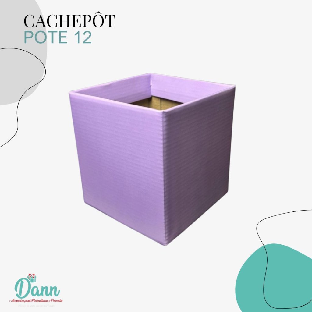CACHEPO PAPER POTE 12 LAVANDA QUAD C/10 REF 1773